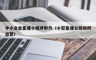 偃师中小企业直播小程序制作（小型直播公司如何运营）